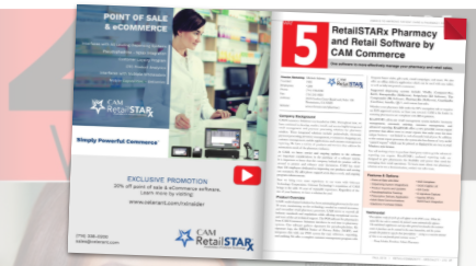 RetailSTARx Pharmacy and Retail Software by CAM Commerce