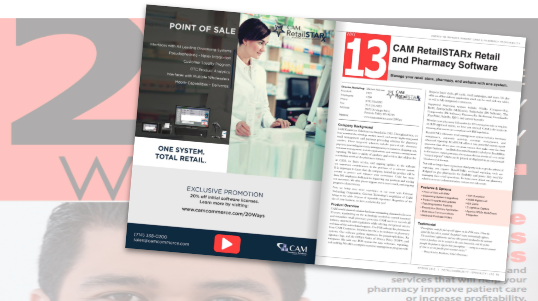 CAM RetailSTARx Retail and Pharmacy Software