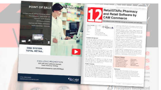 RetailSTARx Pharmacy and Retail Software by CAM Commerce