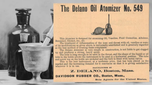 Delano Oil Atomizer Vintage Ad