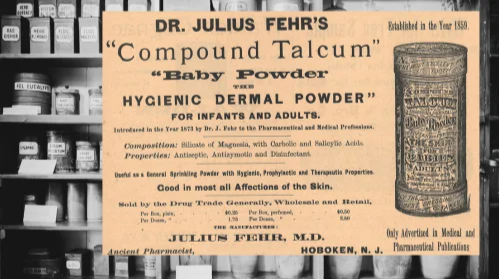 Dr. Julius Compound Talcum Vintage Ad