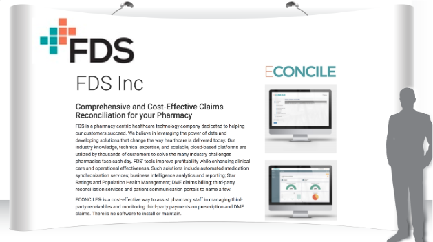 Visit the FDS, Inc. booth in the Virtual Pharmacy Trade Show