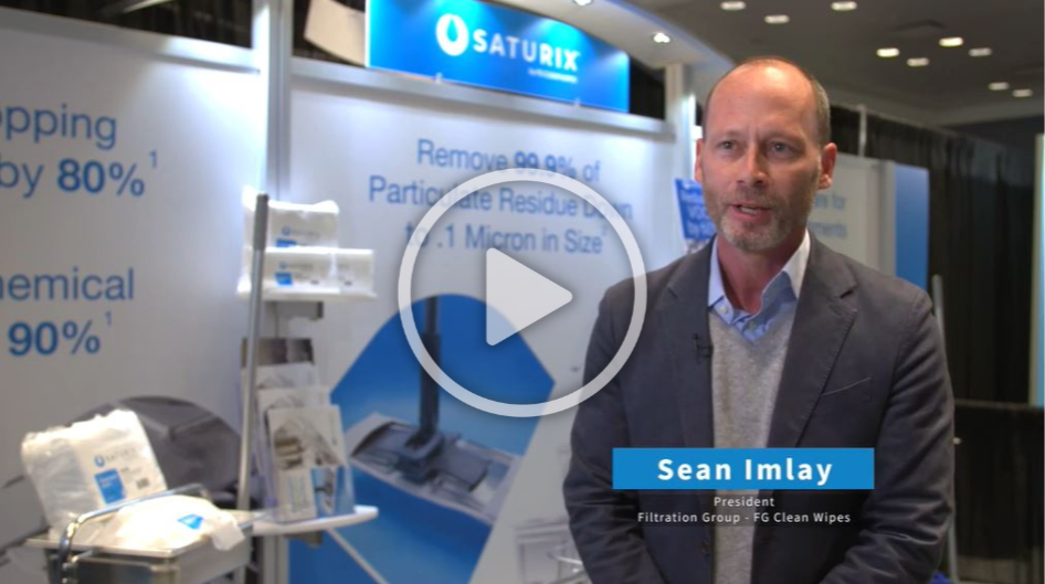 Exclusive interview from PharmTech during Interphex on Saturix® – an innovative surface cleaning system from FG Clean Wipes