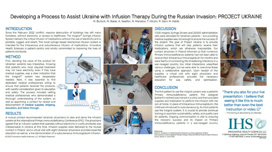 Infusion Pump Delivery to Ukraine