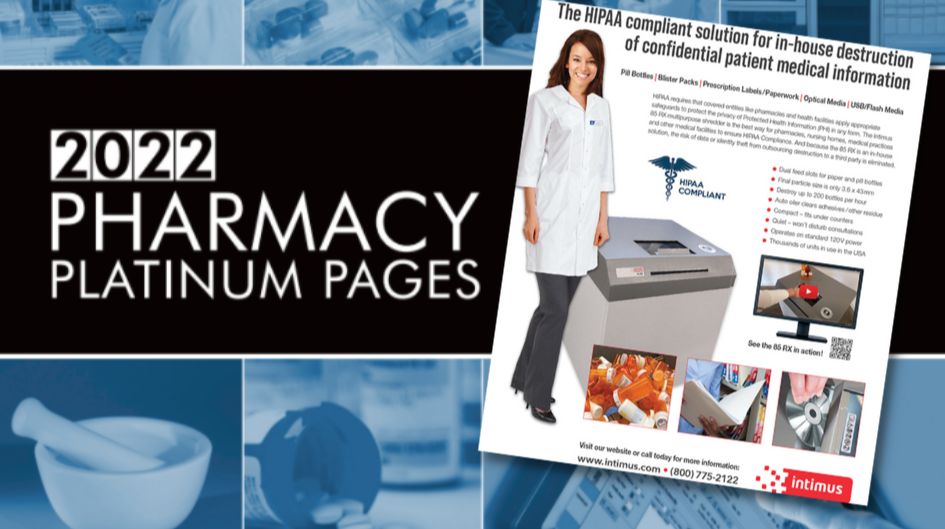 The HIPAA Compliant Solution for In-House Destruction of Confidential Patient Medical Information