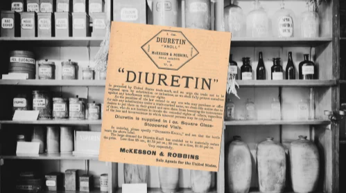 McKesson & Robbins Diuretin Vintage Ad