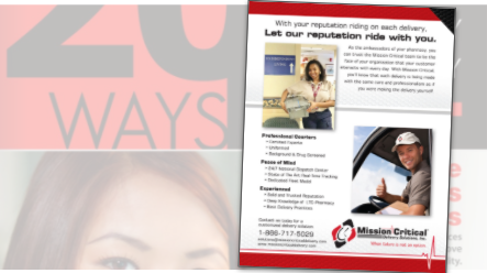 Let Our Reputation Ride With You – Mission Critical Delivery Solutions, Inc.