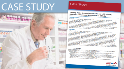 Treating Acute Uncomplicated Influenza with a Novel, One-Dose Intravenous Neuraminidase Inhibitor