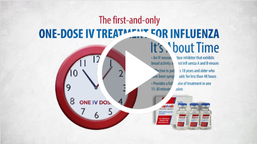 Treating Acute Uncomplicated Influenza with a Novel, One-Dose Intravenous Neuraminidase Inhibitor [VIDEO]