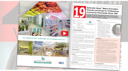 Sartoretto Verna™ Means Innovative Fixtures and Design for Professional Community Pharmacies Since 1965