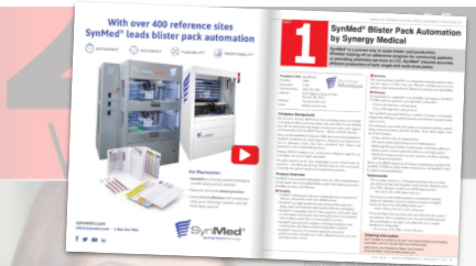SynMed® Blister Pack Automation by Synergy Medical
