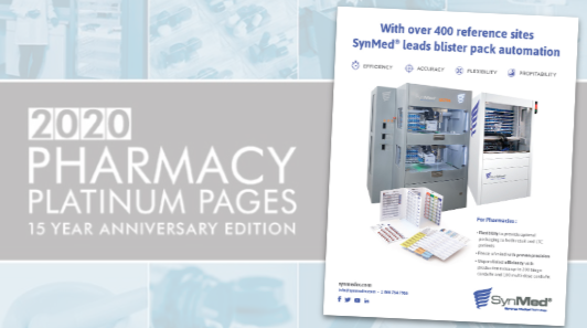With over 400 Reference Sites SynMed® Leads Blister Pack Automation – Synergy Medical