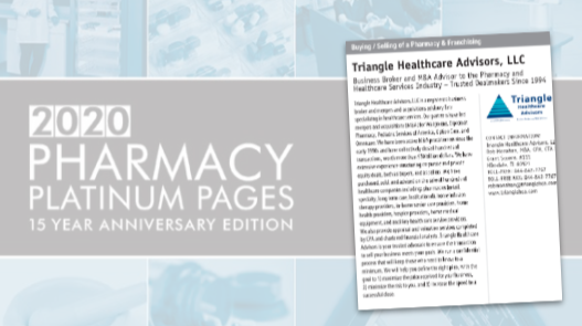 Business Broker and M&A Advisor to the Pharmacy and Healthcare Services Industry – Trusted Dealmakers Since 1994 – Triangle Healthcare Advisors