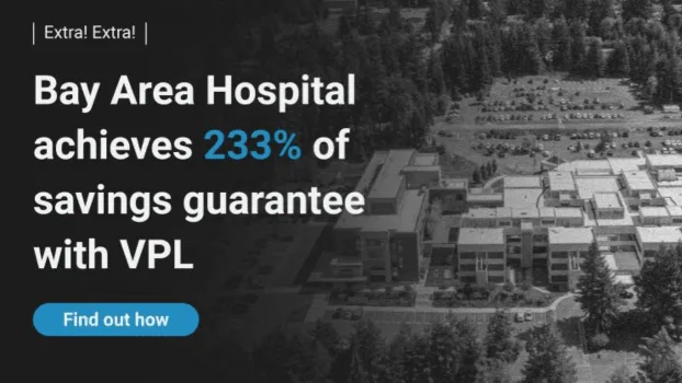 Bay Area Hospital achieves 233% of savings guarantee with VPL