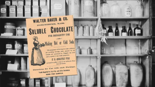 Walter Baker Co. Soluble Chocolate Vintage Ad