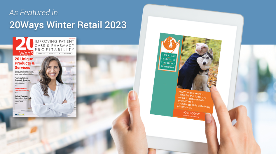 ACVP membership provides the tools you need to differentiate yourself as a knowledgeable veterinary pharmacist!