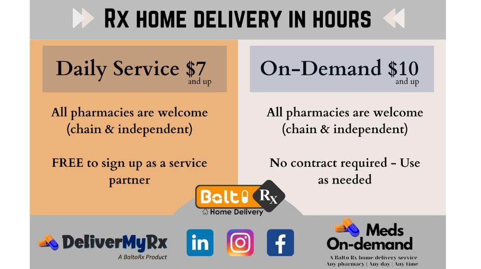 Rx Home Delivery in Hours with BaltoRx